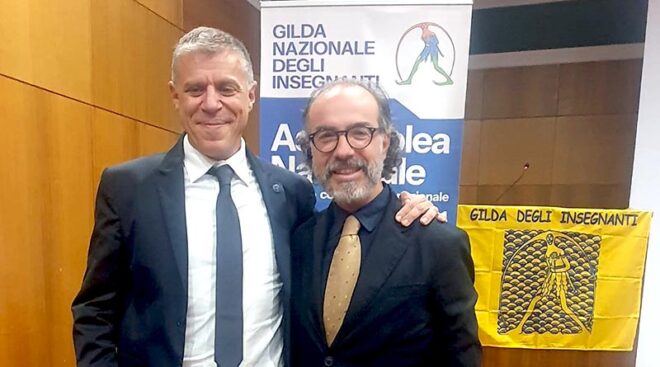 Piero Angelo insieme al coordinatore nazionale Vito Carlo Castellana